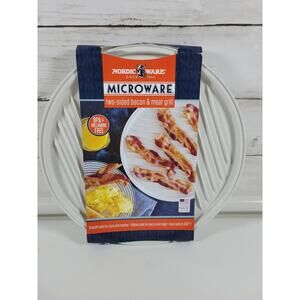 Nordic Ware Microwave Two Sided Bacon & Meat Grill NEW